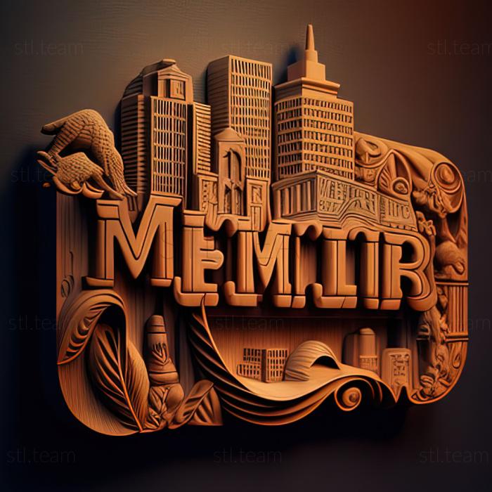 3D model Memphis Tennessee (STL)